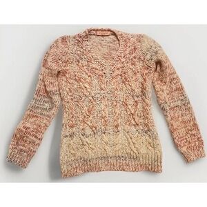 Elsamanda Anthropologie Sweater Womens Size Small Alpaca Wool‎ Cable Knit Italy